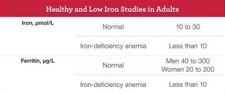 Is 7 a low iron level